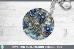 GorgeousMarble 3D Flowers Keychain design.
