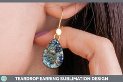 GorgeousMarble 3D Flowers Teardrop Earrings design.