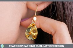 GorgeousMarble 3D Flowers Teardrop Earrings design.