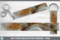 GorgeousMarble 3D Flowers Key Fob design.