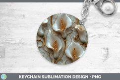 GorgeousMarble 3D Flowers Keychain design.