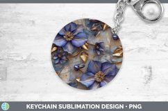 GorgeousMarble 3D Flowers Keychain design.