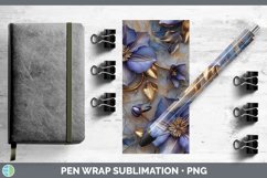 GorgeousMarble 3D Flowers Pen Wrap design.