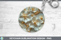 GorgeousMarble 3D Flowers Keychain design.