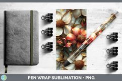 GorgeousMarble 3D Flowers Pen Wrap design.