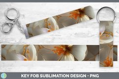 GorgeousMarble 3D Flowers Key Fob design.