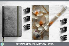 GorgeousMarble 3D Flowers Pen Wrap design.