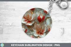 GorgeousMarble 3D Flowers Keychain design.