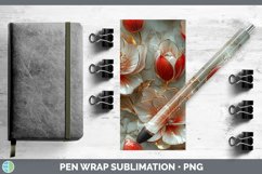 GorgeousMarble 3D Flowers Pen Wrap design.