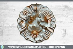 GorgeousMarble 3D Flowers Wind Spinner design.
