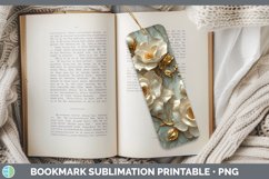 GorgeousMarble 3D Flowers Bookmark design.