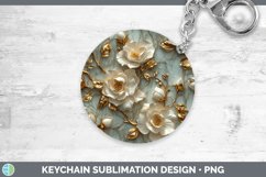 GorgeousMarble 3D Flowers Keychain design.