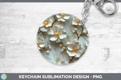 GorgeousMarble 3D Flowers Keychain design.