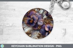 GorgeousMarble 3D Flowers Keychain design.
