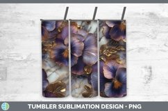 GorgeousMarble 3D Flowers Tumbler design.