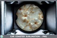GorgeousMarble 3D Flowers Car Coaster design.