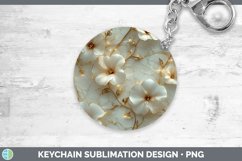 GorgeousMarble 3D Flowers Keychain design.