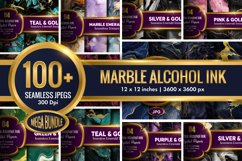 Marble Alcohol Ink Seamless Texture | 100 Jpegs Mega Bundle Product Image 1