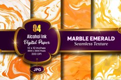 Marble Alcohol Ink Seamless Emerald Texture Digital Paper Product Image 1