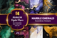 Marble Alcohol Ink Seamless Emerald Texture Digital Paper Product Image 1