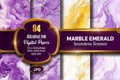 Marble Alcohol Ink Seamless Emerald Texture Digital Paper Product Image 1