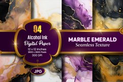 Marble Alcohol Ink Seamless Emerald Texture Digital Paper Product Image 1