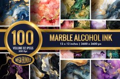 Marble Alcohol Ink Emerald Texture | 100 Jpegs Mega Bundle Product Image 1