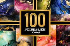 Marble Alcohol Ink Emerald Texture | 100 Jpegs Mega Bundle Product Image 2