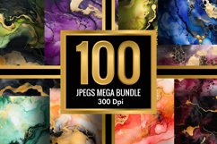 Marble Alcohol Ink Emerald Texture | 100 Jpegs Mega Bundle Product Image 2