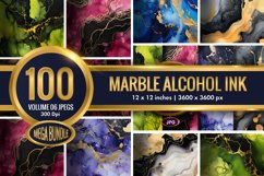Marble Alcohol Ink Emerald Texture | 100 Jpegs Mega Bundle Product Image 1