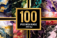 Marble Alcohol Ink Emerald Texture | 100 Jpegs Mega Bundle Product Image 2