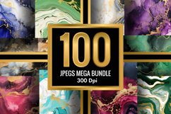 Marble Alcohol Ink Emerald Texture | 100 Jpegs Mega Bundle Product Image 2