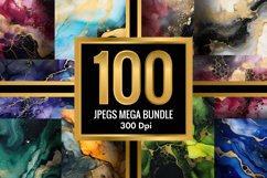 Marble Alcohol Ink Emerald Texture | 100 Jpegs Mega Bundle Product Image 2