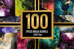 Marble Alcohol Ink Emerald Texture | 100 Jpegs Mega Bundle Product Image 2