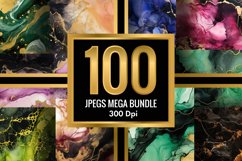 Marble Alcohol Ink Emerald Texture | 100 Jpegs Mega Bundle Product Image 2