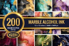 Marble Alcohol Ink Emerald Texture | 200 Jpegs Mega Bundle Product Image 1