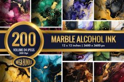 Marble Alcohol Ink Emerald Texture | 200 Jpegs Mega Bundle Product Image 1