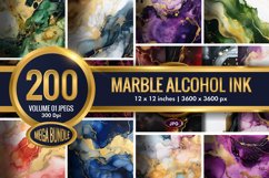 Marble Alcohol Ink Emerald Texture | 200 Jpegs Mega Bundle Product Image 1