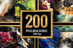 Marble Alcohol Ink Emerald Texture | 200 Jpegs Mega Bundle Product Image 2