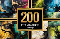 Marble Alcohol Ink Emerald Texture | 200 Jpegs Mega Bundle Product Image 2