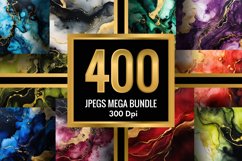 Marble Alcohol Ink Emerald Texture | 400 Jpegs Mega Bundle Product Image 2