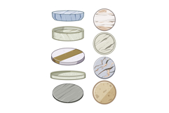 marble coaster set cartoon Product Image 1