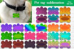 Marble pet tag sublimation design bundle Product Image 1