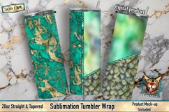 Marble Dragon, Scale Sublimation, Tumbler Wrap