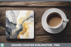 GorgeousMarble Gold Square Coaster design.