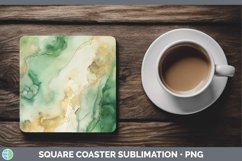 GorgeousMarble Gold Square Coaster design.