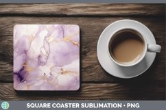 GorgeousMarble Gold Square Coaster design.