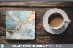 GorgeousMarble Gold Square Coaster design.