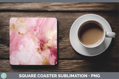 GorgeousMarble Gold Square Coaster design.