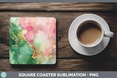 GorgeousMarble Gold Square Coaster design.